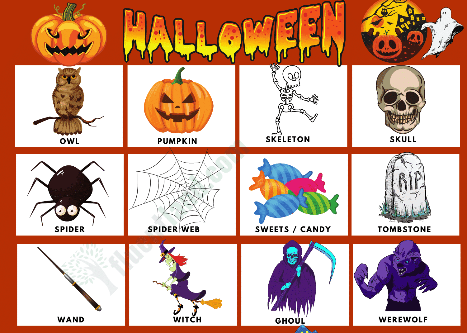 66 parole di Halloween che iniziano per F (con definizione)