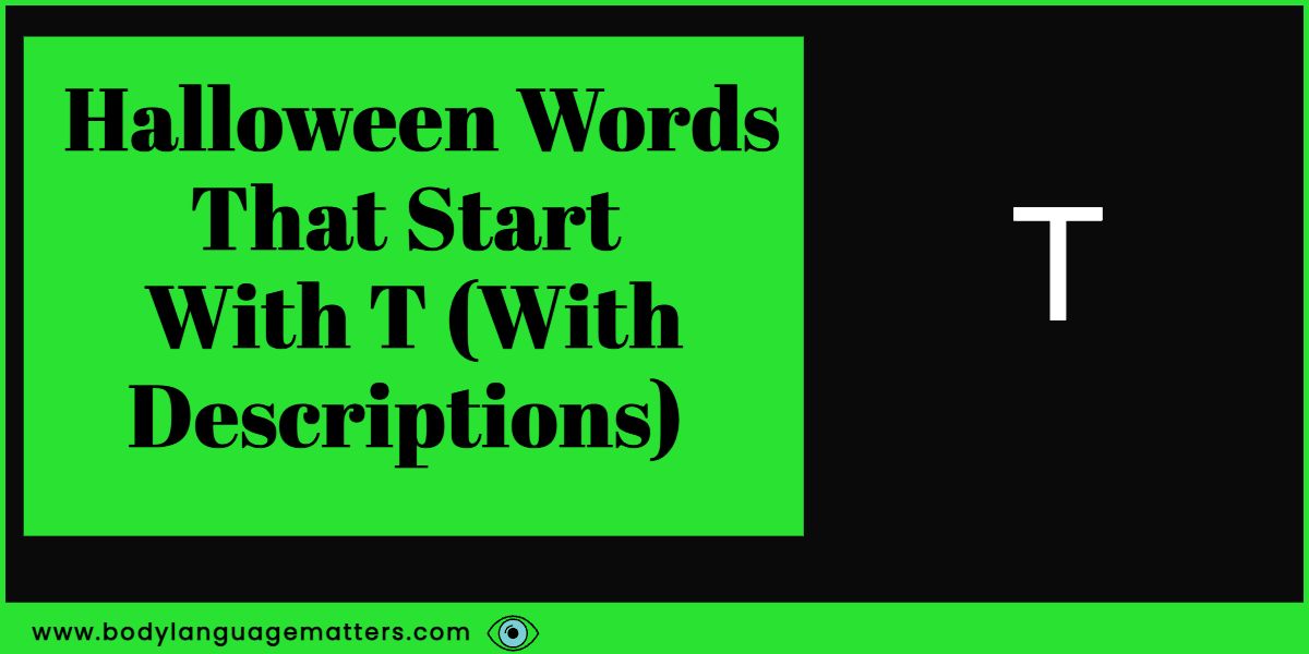 79 Halloween Words That Start With T (definícióval)